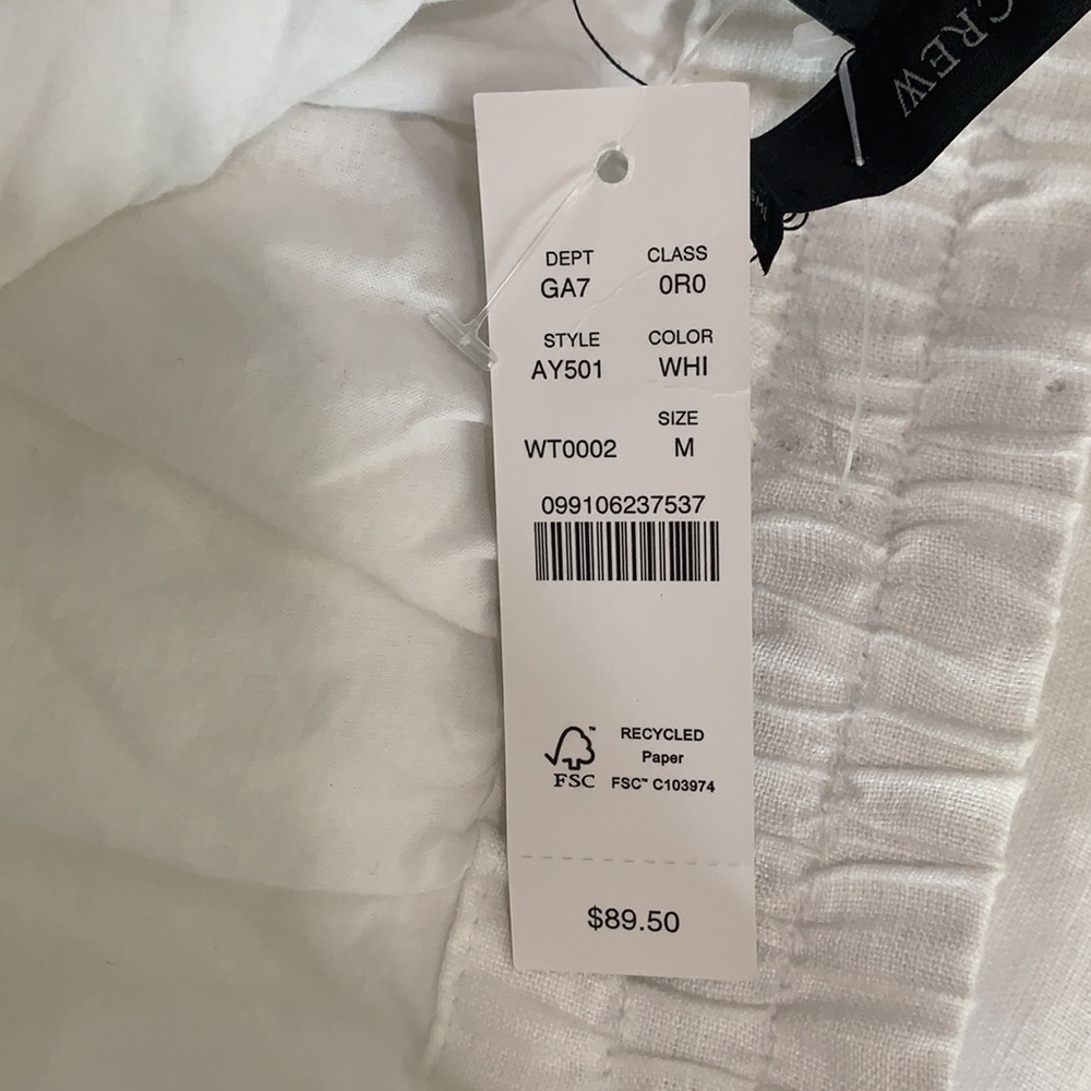 J Crew NWT white wide leg slacks - Picture 9 of 10